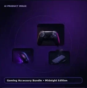 AI-generated main image for a gaming accessory bundle
